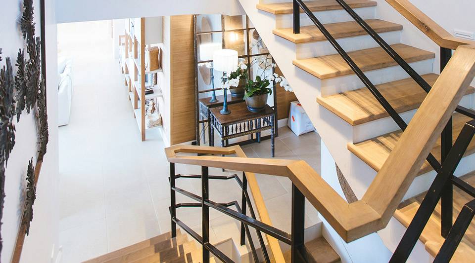 A modern house with items all delivered and in place